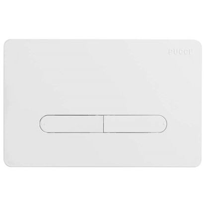 Immagine di PLACCA PUCCI ECO TRATTO, DOPPIO PULSANTE DI SCARICO 4-9 LT, CROMATA