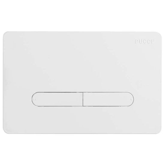 Immagine di PLACCA PUCCI ECO TRATTO, DOPPIO PULSANTE DI SCARICO 4-9 LT, CROMATA