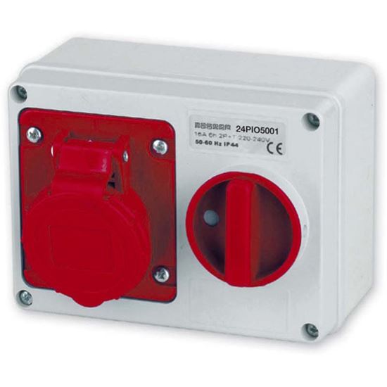 Immagine di PRESA CEE PARETE 3P+T, 16A 380V IP44