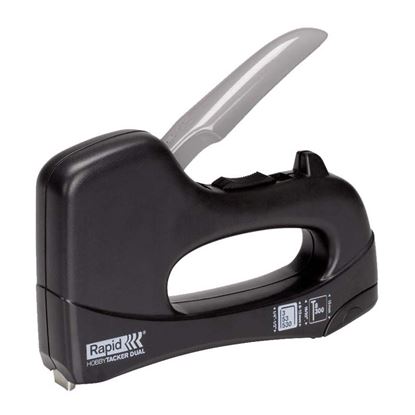 Immagine di GRAFFATRICE RAPID, HOBBYTACKER DUAL, GRAFFE DA 6/12 MM, CHIODI DA 15 MM