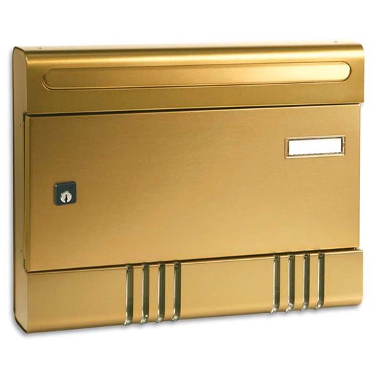 Immagine di CASSETTA POSTALE ALUBOX, 36 X 7 X 29 CM, COLORE BRONZO