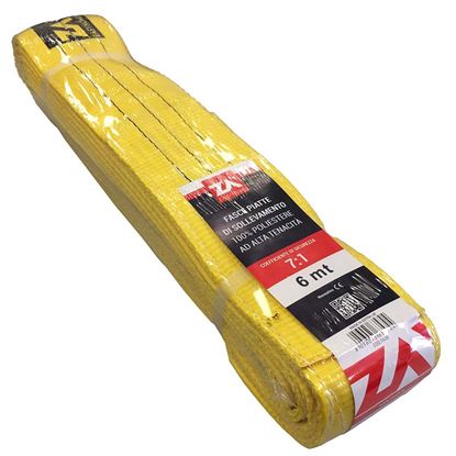 Immagine di CINGHIA DI SOLLEVAMENTO, GIALLA, 100 MM, 6 MT