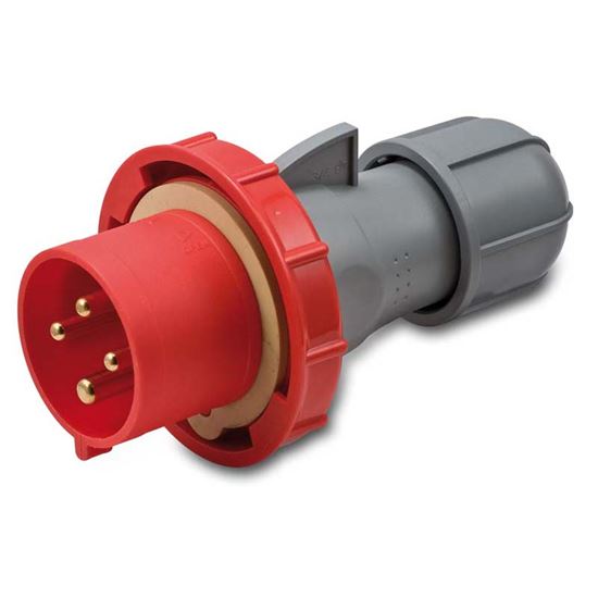 Immagine di SPINA INDUSTRIALE DRITTA, STAGNA, CABLAGGIO RAPIDO, BASSA TENSIONE, 16 A,  IP67, 400 V, 3P+T