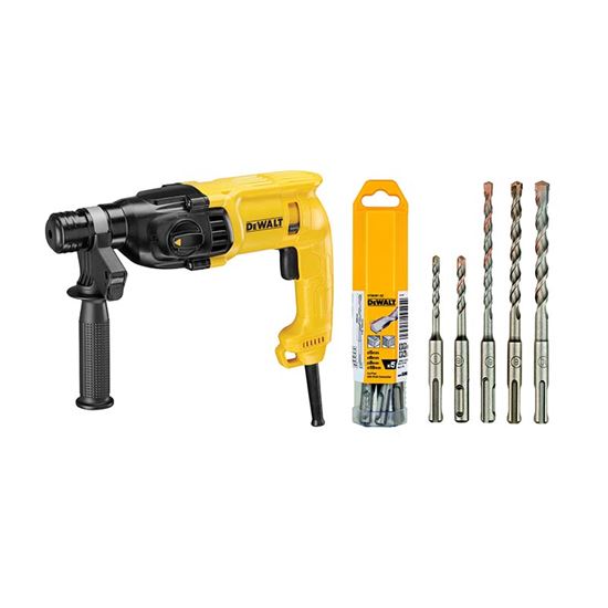 Immagine di MARTELLO TASSELLATORE DEWALT 710 W, D25033K-QS, MANDRINO SDS-PLUS, 2 FUNZIONI, POTENZA DEL COLPO 2,0 J