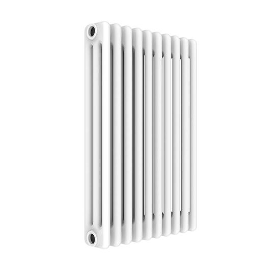 Immagine di RADIATORE ACCIAIO WARM BASIC TUBOLARE, INTERASSE 623 MM 3 COLONNE DI PROFONDITÀ 10 ELEMENTI, 697 W, COLORE BIANCO RAL 9010