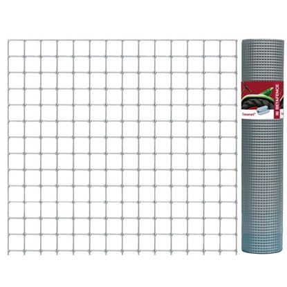 Immagine di RETE ZINCATA PLASTICATA, PRIMA DELLA SALDATURA, PER USO GIARDINAGGIO, MAGLIA 12,7X12,7 MM, ROTOLO 25 MT, H 100 CM