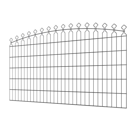 Immagine di PANNELLO ZINCATO PLASTICATO, AD ARCO, CON DOPPI FILI, 201,50X128,60 CM
