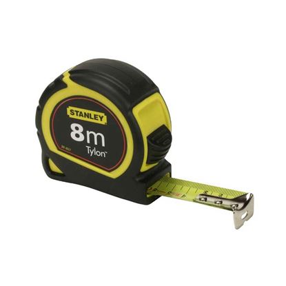 Immagine di FLESSOMETRO TYLON STANLEY, CASSA IN ABS ANTIURTO, NASTRO PROFESSIONALE, 5 MT