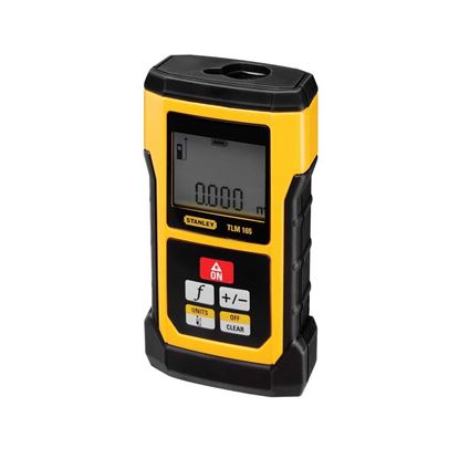 Immagine di MISURATORE LASER STANLEY, TLM 165, MISURAZIONE MASSIMA 50 MT, SCHERMO E TASTIERA IMPERMEABILI.