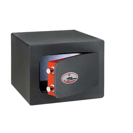 Immagine di CASSAFORTE DI SICUREZZA A MOBILE TECHNOMAX MTK/2, SPESSORE PORTA 8 MM, CHIAVE DOPPIA MAPPA, 210X270X200 MM
