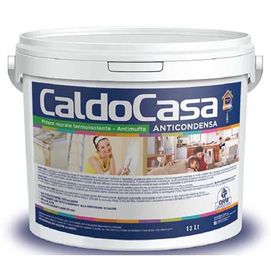Immagine di IDROPITTURA CALDOCASA, TERMOISOLANTE, ANTICONDENSA A BASE DI MICROSFERE CAVE, ANTIMUFFA, 13 LT