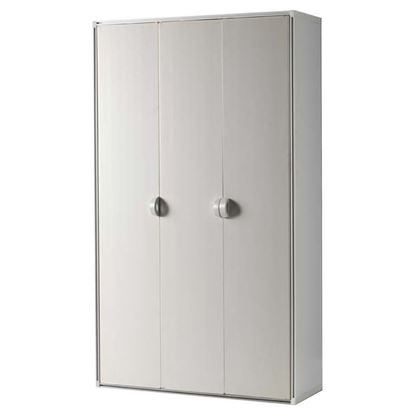 Immagine di ARMADIO ALTO 3 ANTE PORTASCOPE, IN RESINA, BICOLORE, 94X169X35 CM