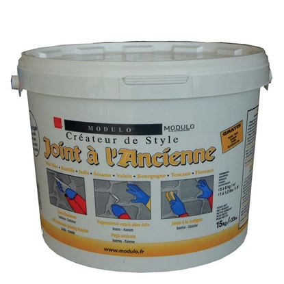 Immagine di FUGA PER PLACCHETTE, IN GESSO E CEMENTO, INTERNO ED ESTERNO, COLORE BIANCO ANTICATO, 15 KG