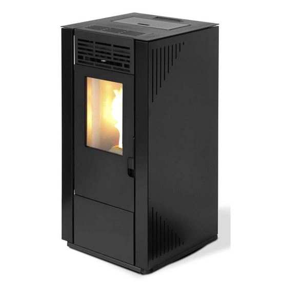 Immagine di STUFA A PELLET TECTRO TBH 570 7,4 KW, RESA 91%, Ø FUMI 80 MM, SERBATOIO 13 KG, 470XP476XH899 CM, ACCIAIO COLORE NERO
