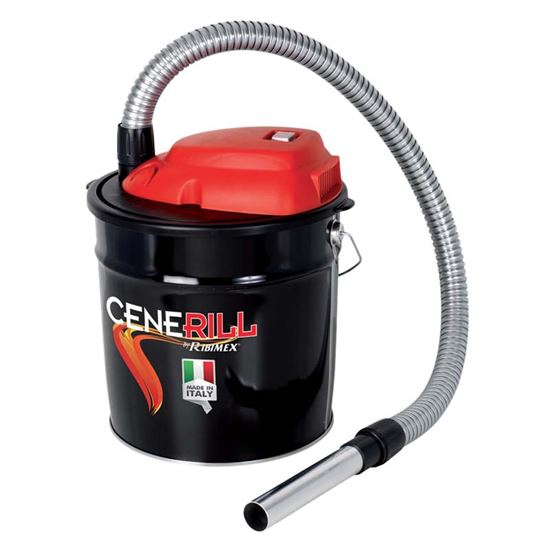 Immagine di "Aspiracenere Cenerill 1000w 18LT.Motore 230V-50Hz, bidone in acciaio, forza di aspirazione 17,5Kpa.. Vol. Aspirazione 35L/sec.Filtro HEPA lavabile. Lunghezza cavo 1,5mt."