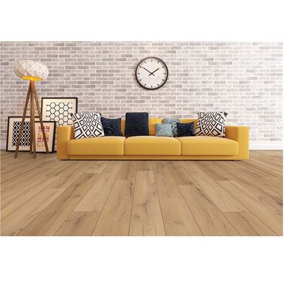 Immagine di PAVIMENTO LAMINATO 8 MM, 8X193X1376 MM, VENDUTO IN CONF. 2,124 MA CONFEZIONE, ROVERE BEIGE CENTURY