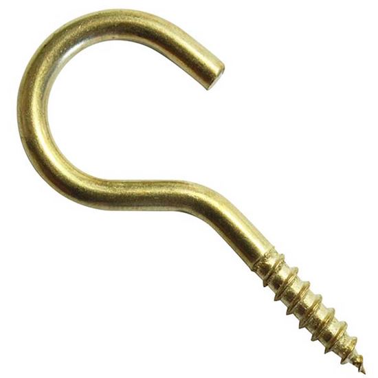 Immagine di GANCI A VITE, OTTONATO, 60 PZ, 2,6 X 30 MM
