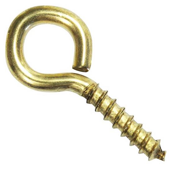 Immagine di OCCHIOLO A VITE, OTTONATA, 30 PZ, 3,2 X 42 MM