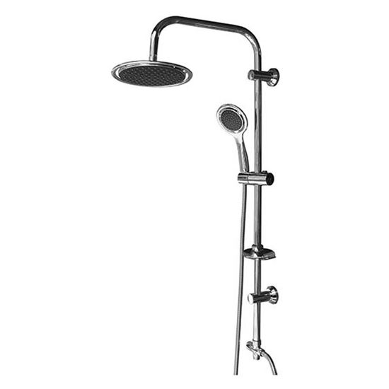 Immagine di COLONNA DOCCIA, IN ACCIAIO, SOFFIONE ANTICALCARE, Ø 200 CM, DOCCETTA ANTICALCARE,  Ø 12 CM