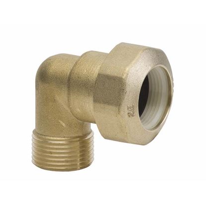 Immagine di GOMITO OTTONE, PER POLIETILENE, MF Ø 25X3/4"