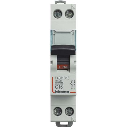 Immagine di INTERRUTTORE MAGNETOTERMICO, 1P+N, CURVA C, 4,5 KA, 16A