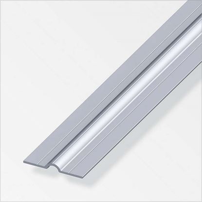 Immagine di STAFFE PER TUBI, ALLUMINIO NATURALE, 1,00 MT, 11,5X41 MM