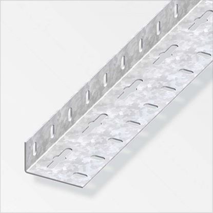 Immagine di ANGOLARE PERFORATO 35,5X65,6 MM, ACCIAIO ZINCATO, 1,0 MT