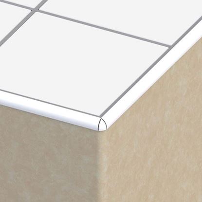 Immagine di PROFILO PER PIASTRELLE DI CHIUSURA, ACCIAIO INOX, 8X21 MM, 2,5 MT