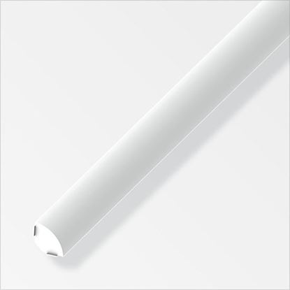 Immagine di PROFILO PER PIASTRELLE A QUADRANTE PVC, COLORE BIANCO BRILLANTE, 10X21 MM, 2,5 MT