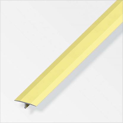 Immagine di COPRIGIUNTO 14X6 MM, ALLUMINIO OTTONATO, 1,0 MT