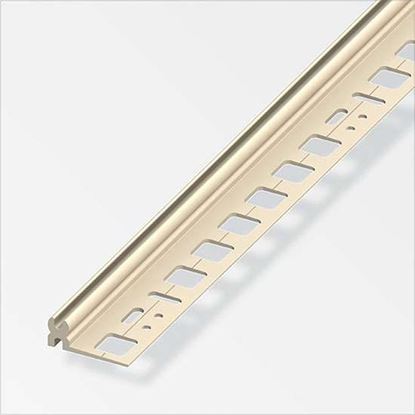 Immagine di PROFILO DI COMPENSAZIONE LIVELLO, 46 MM, 1,0 MT, ALLUMINIO OTTONATO