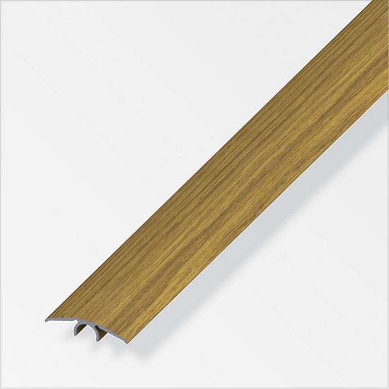 Immagine di PROFILO DI COMPENSAZIONE LIVELLO 33 MM, 1,0 MT, ALLUMINIO ROVERE