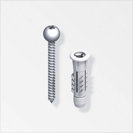 Immagine di SET VITI E TASSELLI, CLIPSTECH VARIO, 4X35 MM, ACCIAIO ZINCATO, 5 PZ