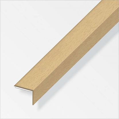 Immagine di PROFILO DI CHIUSURA, 25X8 MM, PVC FAGGIO, 1,0 MT