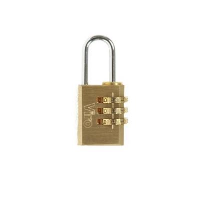 Immagine di LUCCHETTO, 3 COMBINAZIONI, OTTONE, 28 MM