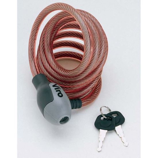 Immagine di CAVO ANTIFURTO VIRO PER BICICLETTE, HAWAII, ACCIAIO INTRECCIATO,Ø8 MM, LUNGHEZZA 180 CM