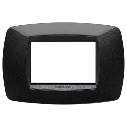 Immagine di PLACCA MODO, IN TECNOPOLIMERO, COLORE NERO, 4 POSTI