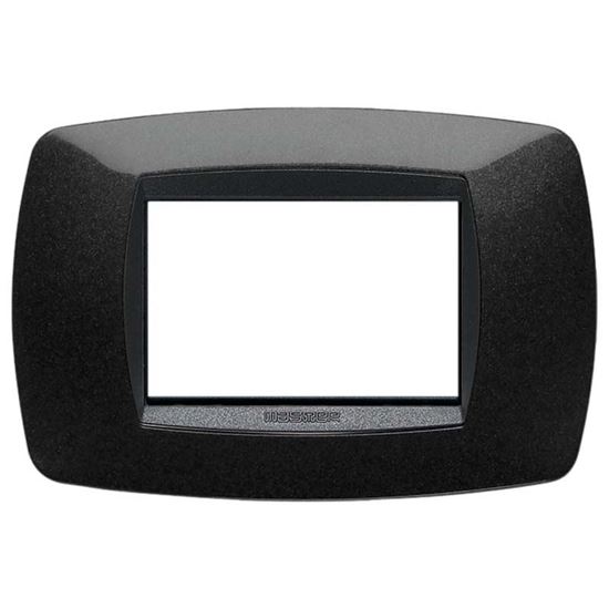 Immagine di PLACCA MODO, IN TECNOPOLIMERO, COLORE NERO, 4 POSTI