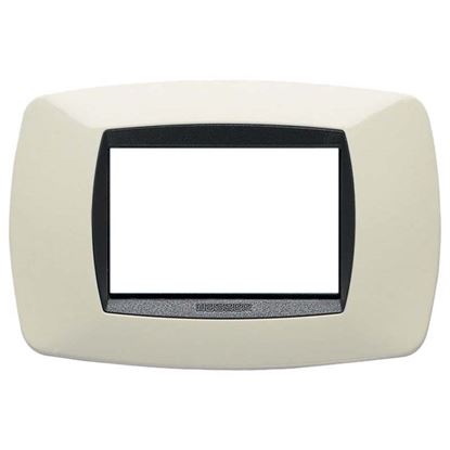 Immagine di PLACCA MODO, IN TECNOPOLIMERO, COLORE AVORIO, 4 POSTI