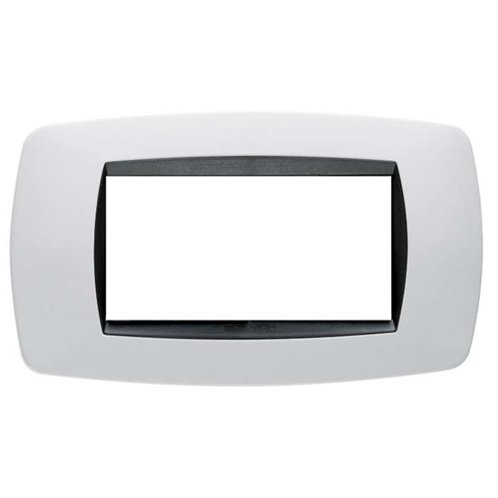 Immagine di PLACCA MODO, IN TECNOPOLIMERO, COLORE CILIEGIO, 4 POSTI