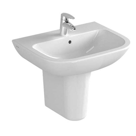 Immagine di LAVABO, VITRA S20, 65 CM, PER RUBINETTERIA MONOFORO