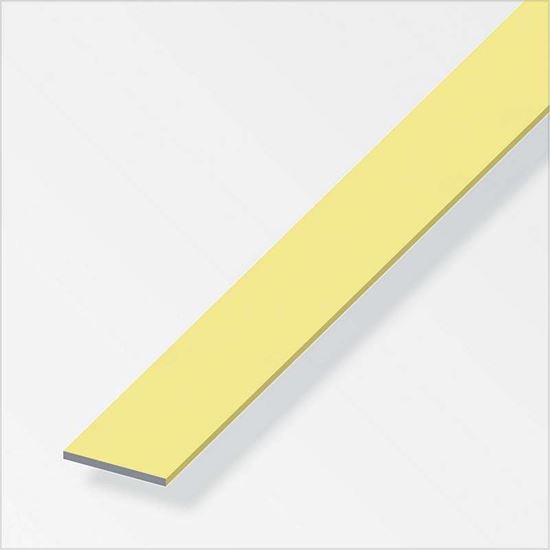 Immagine di BARRA PIATTA, ALLUMINIO OTTONE, 1 MT, 25X2 MM