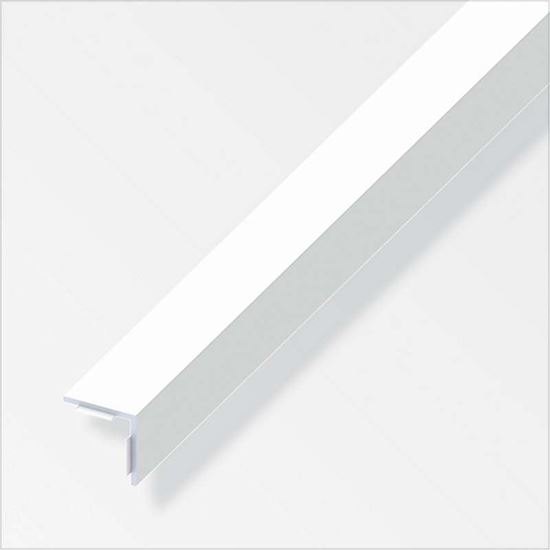 Immagine di ANGOLARE AUTOADESIVO, 1 MT, 20X20 MM, ALLUMINIO BIANCO
