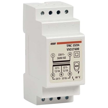 Immagine di TRASFORMATORE MODULARE 15VA 230/12-24V