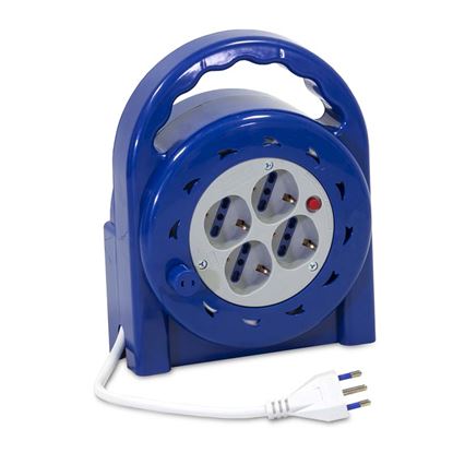 Immagine di AVVOLGICAVO 4 PRESE, 3X1,5 MMQ, 8 MT