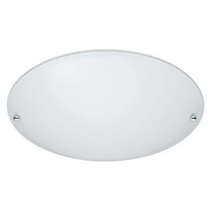 Immagine di PLAFONIERA LANA, 40W, E27, Ø25 CM, COLORE BIANCO, VETRO SATINATO