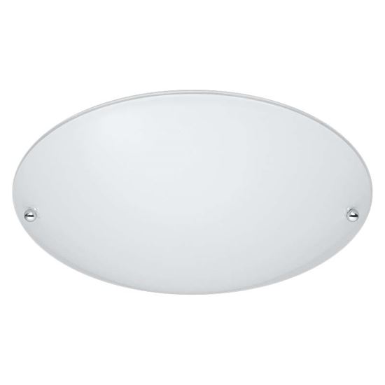 Immagine di PLAFONIERA LANA, 40W, E27, Ø25 CM, COLORE BIANCO, VETRO SATINATO