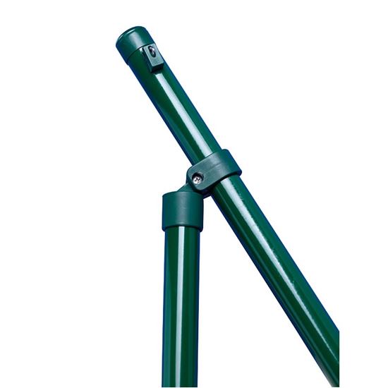 Immagine di PALO PLASTICATO VERDE, CON TAPPO DI FINITURA IN MATERIALE PLASTICO, A SEZIONE TONDA, Ø 48 MM, H 230 CM