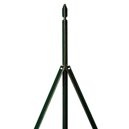 Immagine di PALO ZINCATO PLASTICATO, SEZIONE A "T"  35X35 MM, H 250 CM