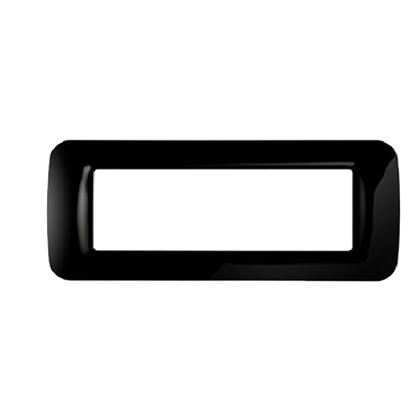 Immagine di PLACCA 6 MODULI SYSTEM TOP NERA